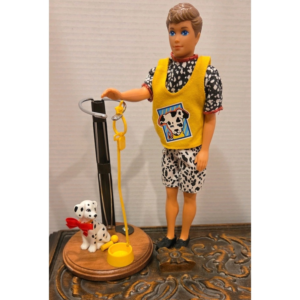 VTG Barbie 1991 PET PALS KEVIN Boyfriend of Skipper with Dalmation & accessories - Picture 2 of 9